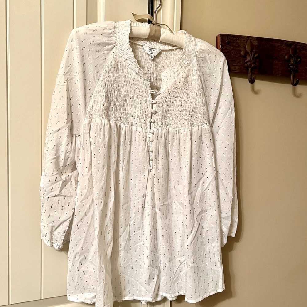 Crown & Ivy 3X Sparkle Blouse